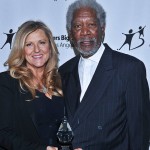 Morgan Freeman presented Monitoring Award to Lori McCreary