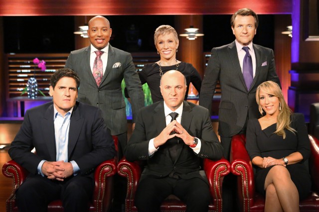 Shark Tank's Mark Cuban, Daymond John, Barbara Corcoran, Kevin O'Leary, Robert Herjavec and Lori Greiner (photo:ABC/AdamTaylor)