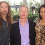 TVTalk team Abba Abbattista, ceo Stuart Crane, RC Saint-Amour