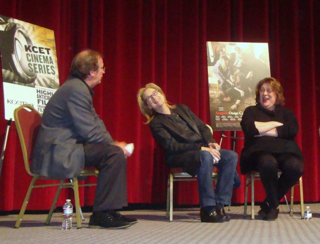 Pete Hammond, Meryl Streep and Margo Martindale, photo by Margie Barron